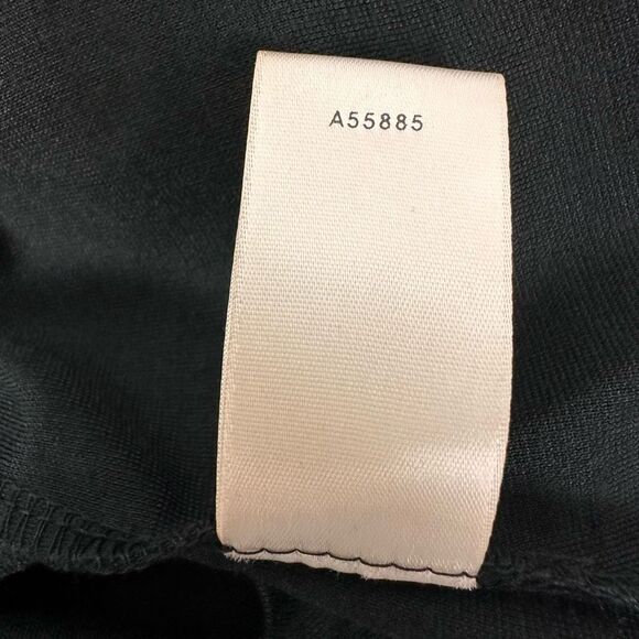 Susan Graver Dress Black Medium Pull On Short Sleeve A55885 - Picture 5 of 5